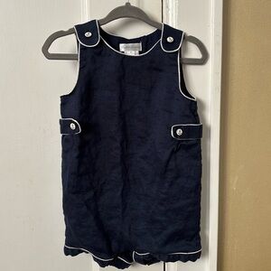 Ralph Lauren 6m navy lined romper for boys